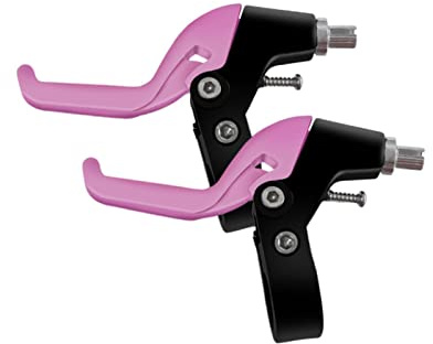 rockible Kids Bicycle Brake Lever, Kids Bike Brake Handle Set, Childrens Bike Brake Lever, Pink