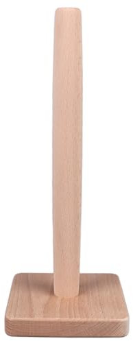 Soporte para Toallas de Papel de Madera, Organizador Dispensador de Rollos de Toallas de Papel, Dispensador de Rollos Organizador de Toallas de Papel de Pie para Encimera de Granja con Base Antidesliz