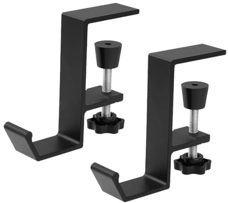 WeddHuis pour Casque,2 Pièces,Support de Jeu,pour Clés et Poches,Headphone Stand,Schreibtisch,Gaming Headset Halterung,Kopfhöreraufhänger,Clip,Halter (Blanc)