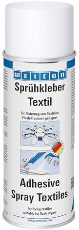 WEICON Sprühkleber Textilien 500 ml, Spezialkleber für Textilien, Stoffe, Kostüme & Recycling, wasserfester Gewebekleber