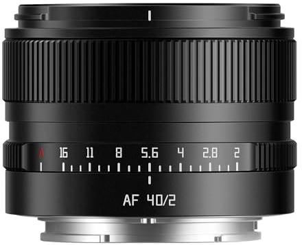 TTARTISAN AF 40 mm F2 Kameraobjektiv, Vollbild, Autofokus, leichtes Walk-around-Objektiv (für L)
