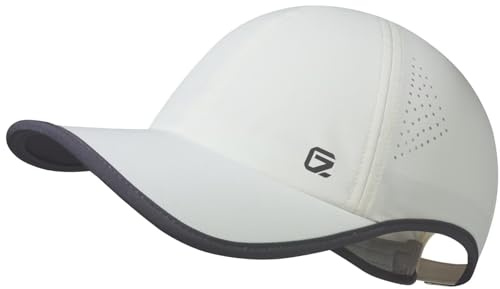 GADIEMKENSD 2.0 Gorra de Running para Hombre y Mujer en Material Dri?Fit elástico con Malla Transpirable y ventilada – Gorra Fresca de Golf para Senderismo, Tenis, Entrenamiento, Gimnasio, Off White