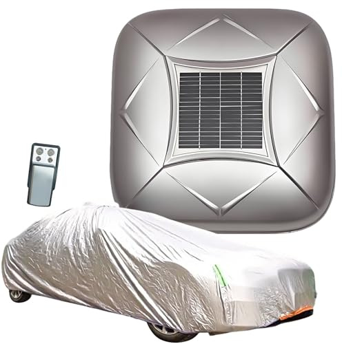 moupeaktain Cubierta Solar Automática para Coche con Control Remoto, Funda para Coche Eléctrica Retráctil De Cobertura Total para Protección Solar Y contra La Intemperie En Exteriores Silver-YL