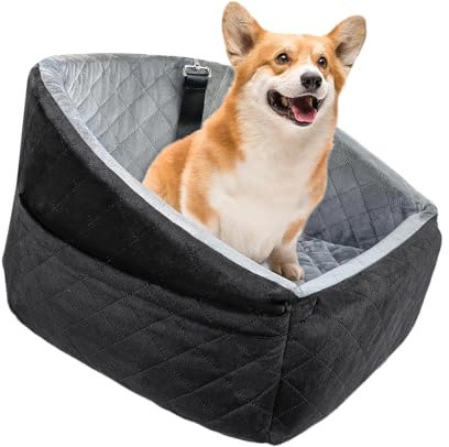 Kalttoy Coussin de voyage pour animal de compagnie avec rembourrage en éponge dense et base antidérapante - S'adapte à la plupart des véhicules de balançoire pour chien