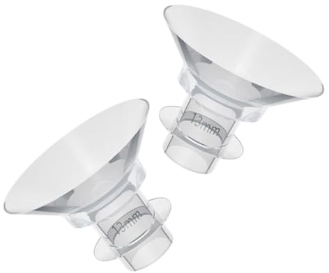 Embouts de Bride pour Tire-lait Lot de 2 13mm, en Silicone | Surface Lisse sans Bavures, Inserts de Rechange Lavables, pour Flanges Portables et Allaitement