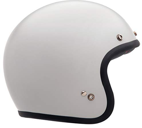 Bell Solid Custom 500 Cruiser Motorcycle Helmet - Vintage White / Small by Bell