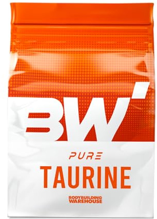 Bodybuilding Warehouse, Taurine Powder Supplement - Amino Acid That is Naturally Occurring Within The Body - Manufactured in The UK (Unflavoured, 500g)