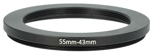 vhbw Bague d'adaptation Step-Down 55 mm vers 43 mm pour Appareil Photo