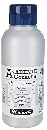 Schmincke 22 800 027 - Accademie Gouache, 250 ml, colore: Argento