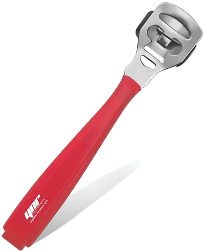 YNR Stainless Steel Calus, Remover for Feet, Foot Scraper & Callus Shaver, Calloused Feet Remover Tool with Callus Shaver Blades, Foot File for Calisis Removal, Red