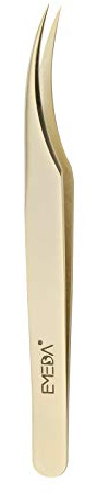 2 st lash pincett för ögonfransförlängning ögonfranspincett för ögonfransförlängning, Professional Golden Precision-pincett för enskilda fransar 3D 6D volymögonfransar delfinpincett eyelash tweezers