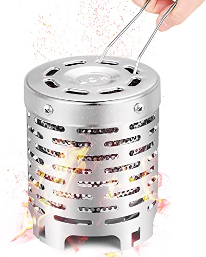 Heizaufsatz für Gaskocher,Campingkocher Heizgeräte Abdeckung - Zeltheizung Camping Gasheizung Edelstahl Heizaufsatz Für Heizung Camper,Wohnwagen,Camping zelt