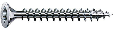 SPAX Vis universelle 4 x 25 mm, 90 pièces - Vis à bois, filetage total, tête fraisée, T-STAR Plus T20, pointe 4CUT, evêtement WIROX - 8000000277122
