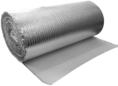 HARICSET Foglio di Alluminio Isolamento Anticalpestio Sottopavimento per Laminato Spessore 2 mm di Isolamento Acustico da Calpestio Isolamento del Pavimento per Parquet Laminato(Size:1 * 35m)