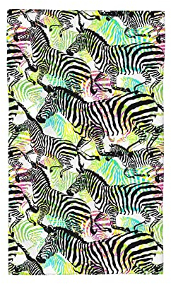 Badezimmer-Handtuch mit Zebramuster, modernes Küchentuch, Mikrofaser, weiche Gesichtstücher, hochsaugfähige Waschlappen, Heimhotel, Schwimmen, Spa, Fitnessstudio, Fingerspitzen-Handtücher, 27,5 x 16