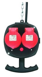 Hängeverteiler 3x Schuko 2x CEE 16A IP44 PROTEC.CLASS PHV3S2C