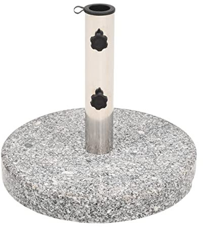 Gecheer Parasollställ paraplyställ parasollhållare parasoll stativ fot parasollhållare skärm granit rund 20 kg