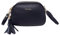 Pierre Cardin Damen-Handtasche, Echtes Leder, Schwarz, Mittelgroß, Elegant, Wasserfest, 3 Fächer, Schultergurt