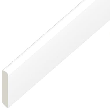 UPVC Plastic Trim 20mm x 5m – White Cloaking Fillet Architrave & Window Frame Finishing Strip