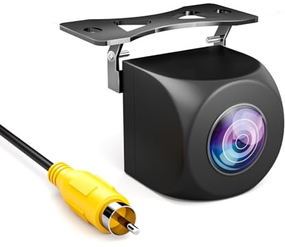 Uzone Auto Rückfahrkamera 150° Fischaugen Weitwinkel 720P HD Backup Kamera IP68 Wasserdicht Metallhalterung Geeignet für Auto, LKW, Wohnmobil, Van, Caravan, Anhänger