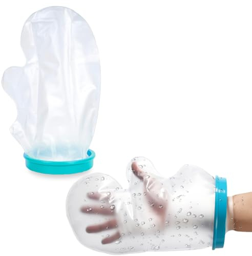 KSJEHW Funda de Brazo y Mano para Adultos, para Proteger escayolas y Vendas en la Ducha y el baño y mantenerlas secas, Impermeable(28mm*20mm)