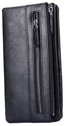 LIFKOME 1pezzi Portafoglio Da Uomo Portacarte Di Credito Custodia Per Denaro Portamonete Borsa Da Uomo Semplice Resistente e Versatile Per Uso Quotidiano