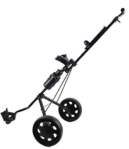 Carro de golf plegable multifunción 2 ruedas empujador para equipos de curso para equipos de curso