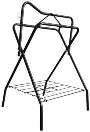 F Fityle Soporte metálico para Silla de Montar de Caballo, Multifuncional, para Ecuestre, Plegable y Estable.