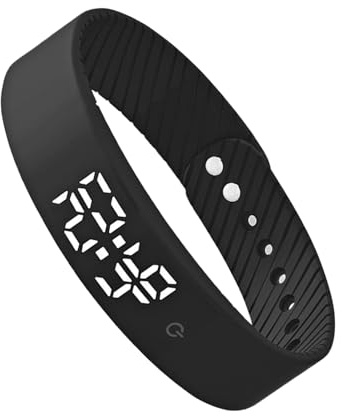 Väckarklocka - Aktivitetsspårare För Vibrerande Armband | Gentle Morning | Wakeup, 3 Alarms Drinking Reminder | För Barn Tonåringar Vuxna Män Kvinnor Äldre Potträning Medicinering Fitness Bed