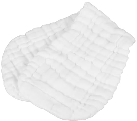 POPETPOP Cotton Gauze Diaper Inserts Soft Pure Cotton Cloth Diaper Liners Small Gauze Pads for Newborn Diapering