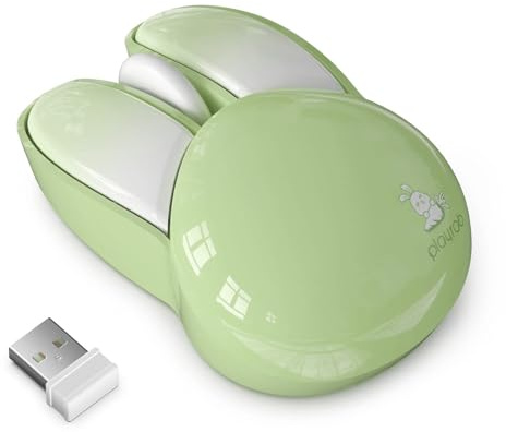 Kanin trådlös mus | Kaninpekare tyst | 2,4 G batteridriven | djurdesignkontroll | kompakt inmatningsenhet för bärbar dator PC skrivbordsspel