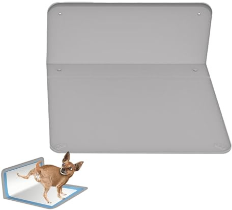 Bandeja Para Orinal Para Perros De Interior - De De Pared Alta, Soporte Para Almohadilla Para Orinar, Resistente Al Agua A Prueba De Derrames | Solución De Inodoro Para Perros Portátil Y Fá