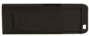 Verbatim Slider USB-flash drive 128 GB - USB 2.0 - USB memory stick - for laptop notebook ultrabook TV car stereo - USB 2.0 stick - data stick with sliding-mechanism - black