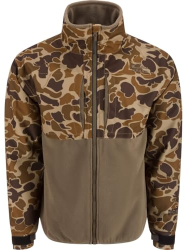 Drake Waterfowl Men's MST CommandXT Eqwader Full-Zip Waterproof Windproof Breathable Resistant Hunting Jacket, Old School