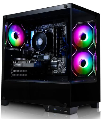 ADMI Gaming PC, Intel Core i5 12400F, NVIDIA RTX 5060 Ti 16GB GDDR7, 32GB DDR4, 1TB NVMe, WiFi, Charger RGB Gaming PC Case, Windows 11
