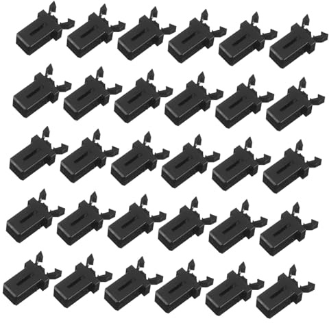Warmhm 30pezzi Fibbie Pressione Per Bidoni Della Spazzatura Clip Bloccaggio Autobloccanti Per Coperchi Bidoni Della Spazzatura Sostituzione Del in Plastica Durevole Per Accessori Per