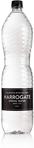 Harrogate Spa Bottled Water Still 1.5 Litre PET Black Label/Cap Pack of 12