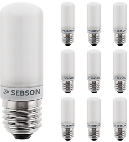SEBSON LED Lampe E27 warmweiß 4W, ersetzt 40W Glühlampe, 400 Lumen, LED Leuchtmittel 280°, nicht dimmbar, 10er Pack