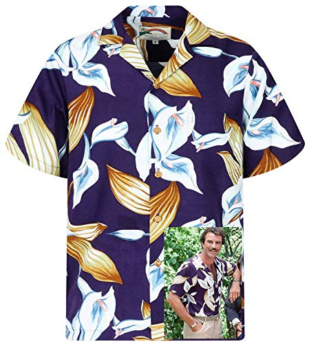 Original Hawaii-skjorta, Tom Selleck/Magnum, tillverkad i Hawaii, i olika mönster, XL