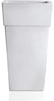 Bama Piramide Pot Sensation, 50 x 50 x 87,5 cm, Resina, Blanco, 40 cm