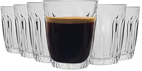 Duralex Provence Shot Glass Espresso Cups - 90ml Drinking Glasses - Pack of 12