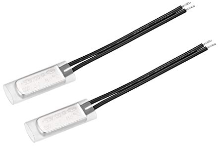 sourcing map 2 Stk. KSD9700 Thermostat 85℃ Normalerweise geschlossener Temperaturschalter Thermoschalter N.C 5A Temperaturregler aus Metall Bimetall