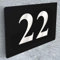House Name Plaques Personalised Signs for Outside Black Aluminium Door Sign Custom House Number Plaque Door Number Plaque for Gate (Number)