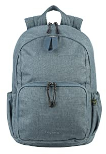 Tucano - Bit Zaino porta PC compatibile con Laptop 15.6 pollici e MacBook Pro 16. Imbottito e Protettivo per Laptop e Tablet. Capiente, da Ufficio e Università. Adatto per Uomo e Donna, Blu