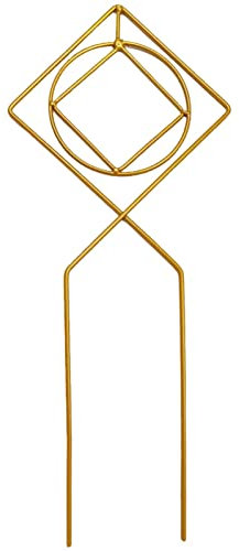 Enrejado de jardín para plantas trepadoras | Soporte para plantas de hierro para jardín - Soporte decorativo para plantas de vid, varillas de metal dorado para Pothos, Monstera, Filodendro Adawd