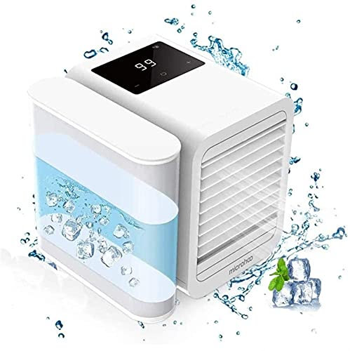 Personlig luftkonditionering mini, luftkonditionering fläkt, med usb laddning tyst mini utrymme kylning for hemkontor sovrum bil