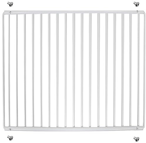 SPARES2GO Fridge Shelf compatible with Haier Refrigerator Freezer Adjustable White Plastic Coated Extendable Arms (Large, 425mm - 670mm x 320mm)