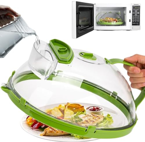 Tapa Microondas Con Agua | Tapa Para Microondas | Tapadera Microondas | Tapa Microondas 27 cm | Tapa Para Microondas con agua | Tapa Microondas Libre Bpa | Accesorios microondas | Tapa de Microondas