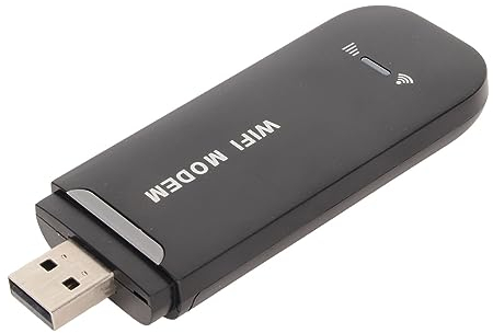 Enrutador WiFi 4G de Alta Velocidad, hasta 150 Mbps, Admite 10 Usuarios, Ranura para Tarjeta SIM, Módem WiFi USB 4G LTE Portátil para Oficina, Viajes a Casa, Plug and Play (Black)