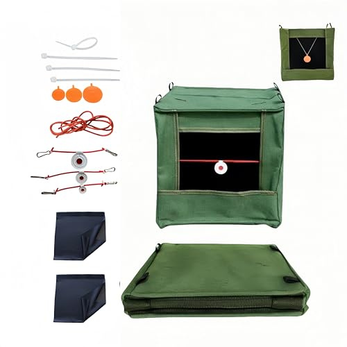 Lot de 6 cibles pliables, 2 mailles à double couche, vert, 30 x 30 cm
